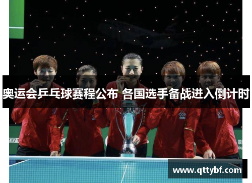 奥运会乒乓球赛程公布 各国选手备战进入倒计时 奥运会乒乓球赛程公布 各国选手备战进入倒计时